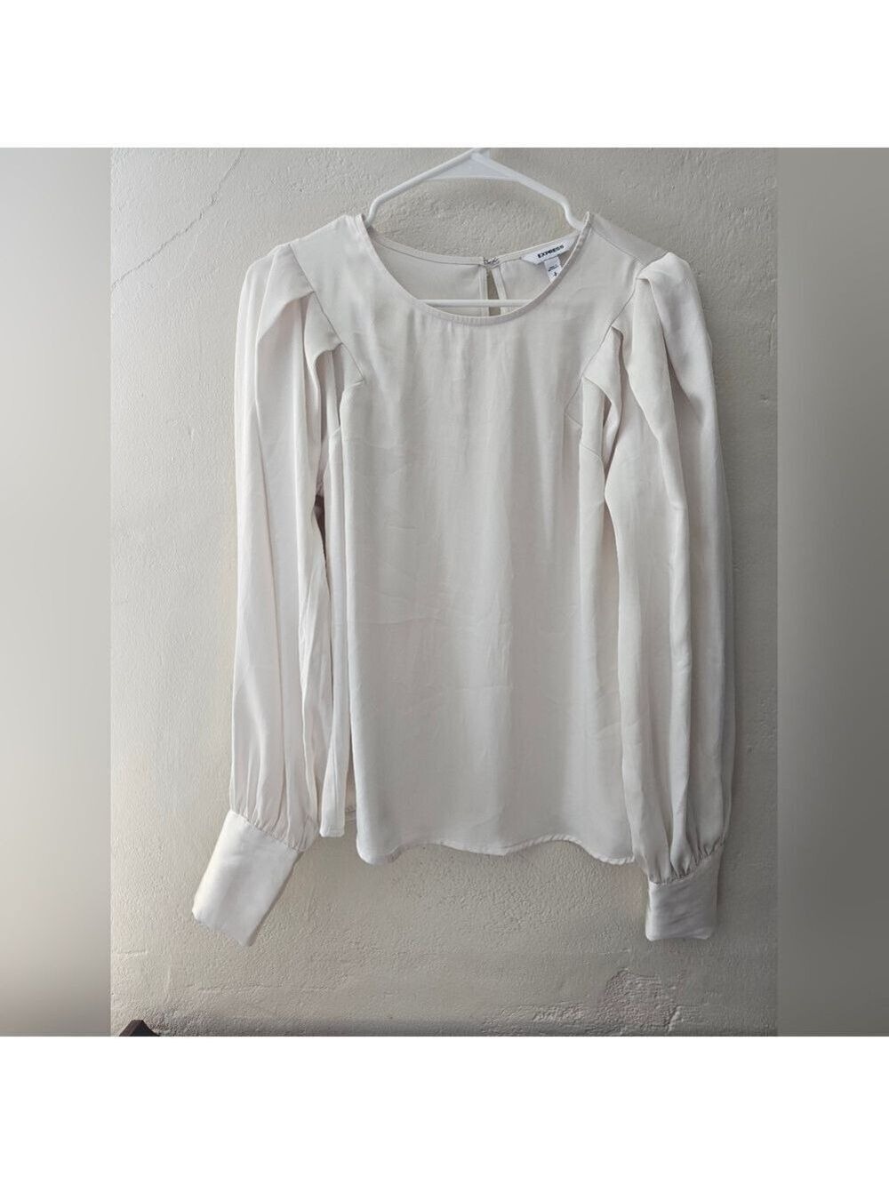 Express Off White Cream Blouse